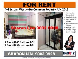 Blk 403 Jurong West Street 42 (Jurong West), HDB 4 Rooms #65764722